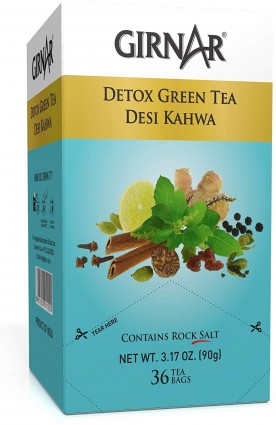 Girnar Detox Green  36 Tea Bags, Desi Kahwa, Immunity Support